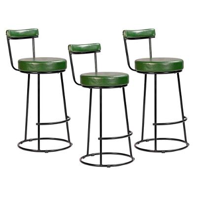 Kit 3 Banquetas Miami 96cm Couríssimo Verde - Salaone Verde