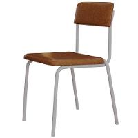 Kit 03 Cadeiras Estofada Para Sala De Jantar Sense Branco C01 Courino Caramelo - Lyam Decor - 7