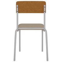 Kit 08 Cadeiras Estofada Para Sala De Jantar Sense Branco C01 Linho Areia Courino Caramelo - Lyam Decor - 9