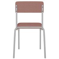 Kit 06 Cadeiras Estofada Para Sala De Jantar Sense Branco C01 Linho Rosê - Lyam Decor - 9