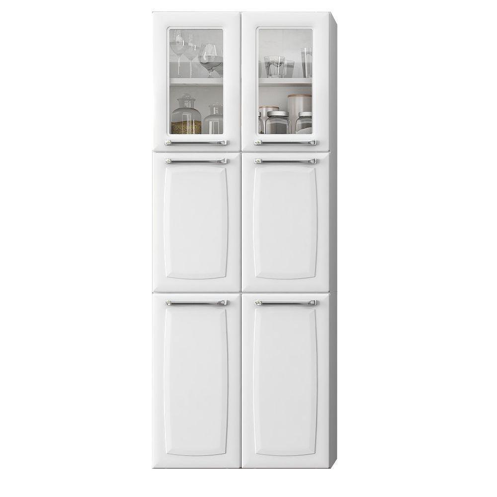 Paneleiro Duplo 6 Portas 70cm Luce - Itatiaia Branco - 1