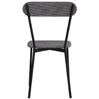 Kit 03 Cadeiras Estofada Para Sala De Jantar Liora Preto C01 Linho Prata - Lyam Decor - 9