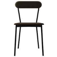 Kit 08 Cadeiras Estofada Para Sala De Jantar Liora Preto C01 Veludo Marrom Sand - Lyam Decor - 3