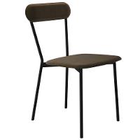 Kit 08 Cadeiras Estofada Para Sala De Jantar Liora Preto C01 Veludo Marrom Sand - Lyam Decor - 6