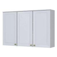 Armário Aéreo 3 Portas 120cm Americana Branco - Móveis Henn Branco Hp - 1