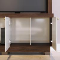 Estante Home Theater Valença Nogueira Real-off White Para Tv Até 50? - Colibri Nogueira Real-off White - 5