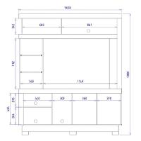 Estante Home Theater Valença Freijó-off White Para Tv Até 50? - Colibri Freijó-off White - 6