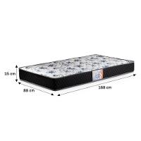 Jogo De Quarto Chiara Módulo Aéreo 2 Portas E Bicama Branco Com Colchões Supreme D33 - Phoenix Baby Branco - 5