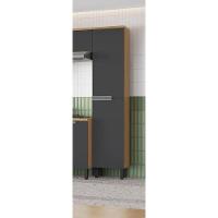 Paneleiro 2 Portas Em Mdf New Porto - Itatiaia Freijó-grafite - 4