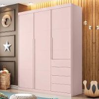 Guarda Roupa Infantil Pietra 3 Portas E 4 Gavetas Rosê - Pr Baby Rosê - 2