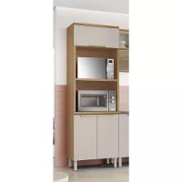 Paneleiro 3 Portas Nicho Para 2 Fornos New Porto - Itatiaia Freijó-off White - 4