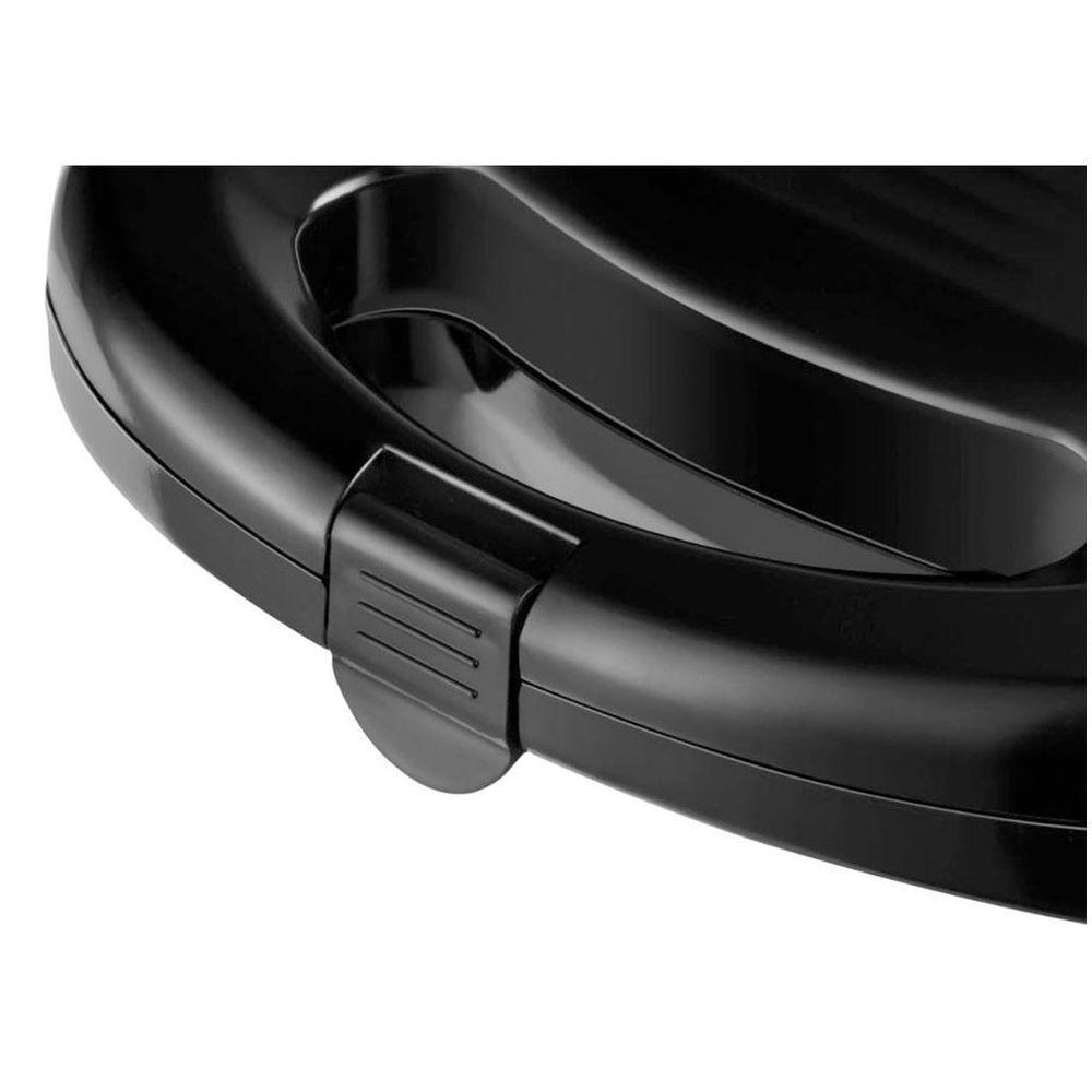 Sanduicheira Grill Sn01 Pratic 2 Em 1 750w De Potência Mondial Preto 127v - 3