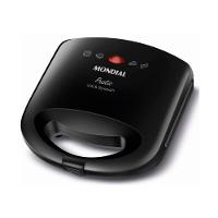 Sanduicheira Grill Sn01 Pratic 2 Em 1 750w De Potência Mondial Preto 127v - 1
