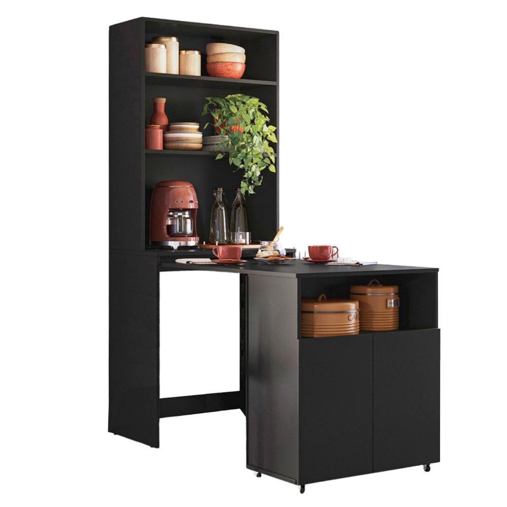 Mesa Bancada Gourmet Cantinho Do Café Salt Preto Z06 - Mpozenato - 1