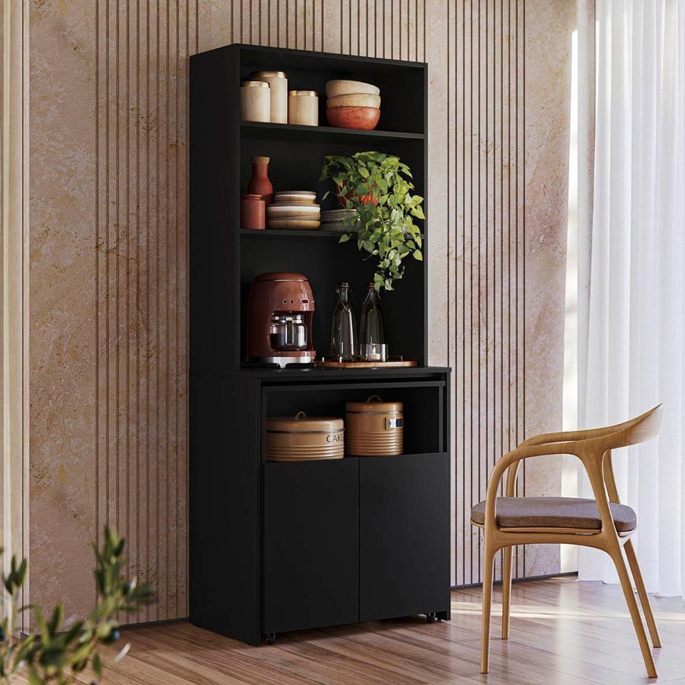 Mesa Bancada Gourmet Cantinho Do Café Salt Preto Z06 - Mpozenato - 6