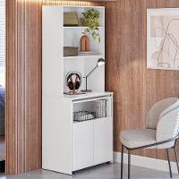 Mesa Escrivaninha Bancada De Estudos Para Quarto Salt Branco Z06 - Mpozenato - 6