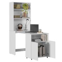 Mesa Escrivaninha Bancada De Estudos Para Quarto Salt Branco Z06 - Mpozenato - 7