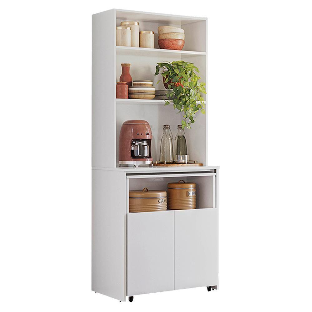 Mesa Bancada Gourmet Para Cozinha Salt Branco Z06 - Mpozenato - 5