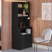 Mesa Escrivaninha Bancada De Estudos Para Quarto Salt Preto Z06 - Mpozenato - 6