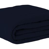 Cobre Leito Tecebem Solteiro Malha Lisa Em Matelasse 170 X 240cm Marinho - 2