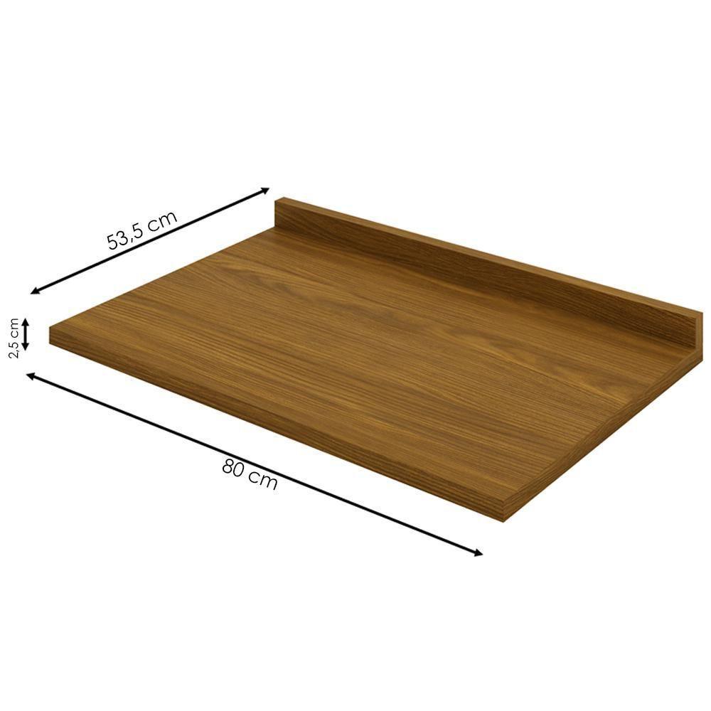 Balcao Com Tampo 2 Portas 80 Cm Requinte Henn Nature Areia - 4