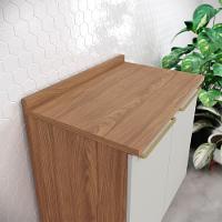 Balcao Com Tampo 2 Portas 80 Cm Requinte Henn Nature Areia - 2