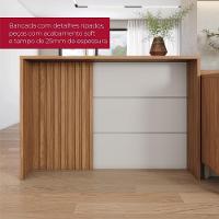 Mesa Bancada Gourmet 146x101 Cm Requinte Henn Nature Areia