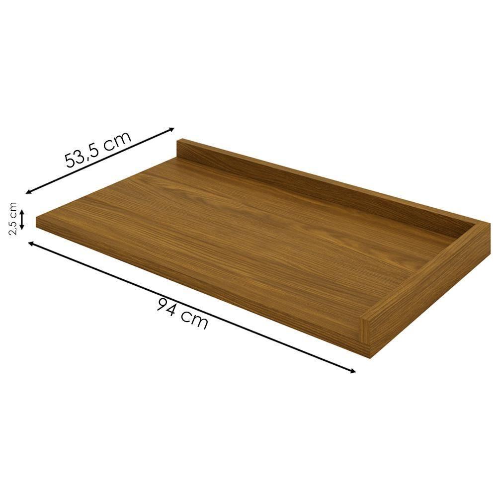 Balcao Canto Reto Tampo 1 Porta 84 Cm Requinte Henn Nature Areia - 4