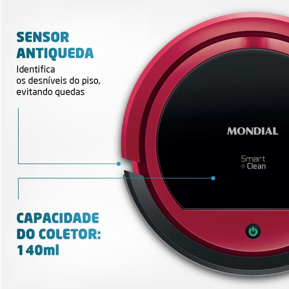 Robô Aspirador De Pó Mondial Smart Clean Rb-07 Bivolt - 5