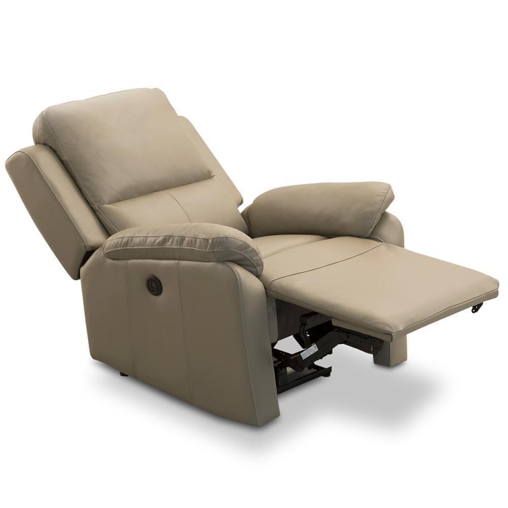 Poltrona Do Papai Retrátil Reclinável Elétrica Aniche L06 Couro Fendi - Lyam Decor - 5