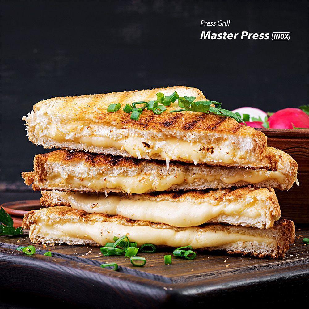 Sanduicheira E Grill Mondial Press Antiaderente Preto/inox 127 V - 10