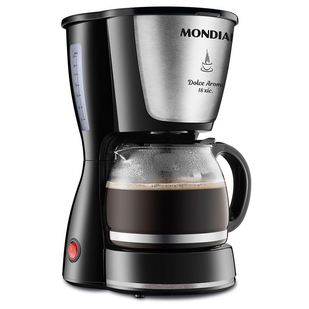 Cafeteira Elétrica Mondial Dolce Arome 18 C-30-18x Cafeteira-127v-preto/inox - 1