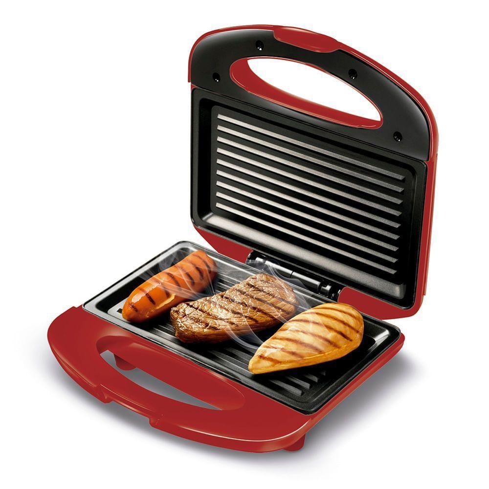 Grill e Sanduicheira Mondial Inox Red S-19 Vermelho/Inox 127V - 3