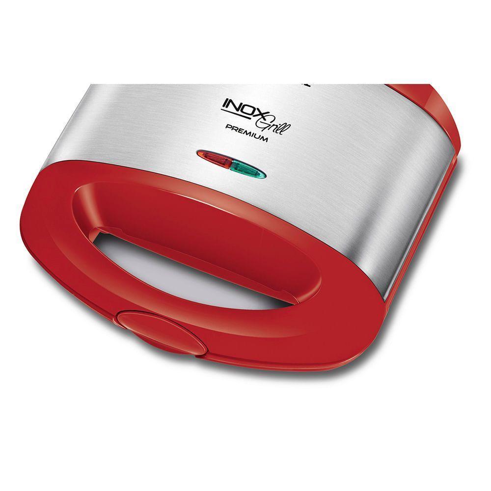 Grill e Sanduicheira Mondial Inox Red S-19 Vermelho/Inox 127V - 5