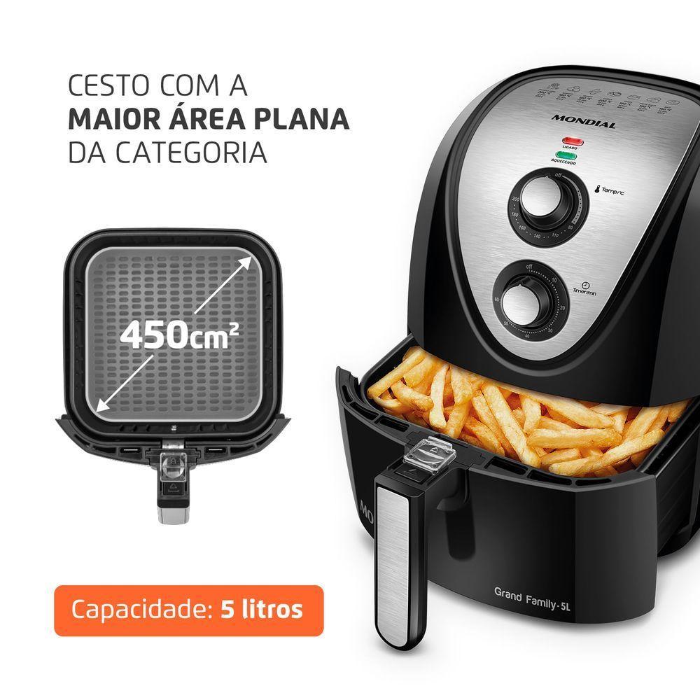 Fritadeira Air Fryer 5 Litros Afn-50-bi Mondial 127v-60hz - 9