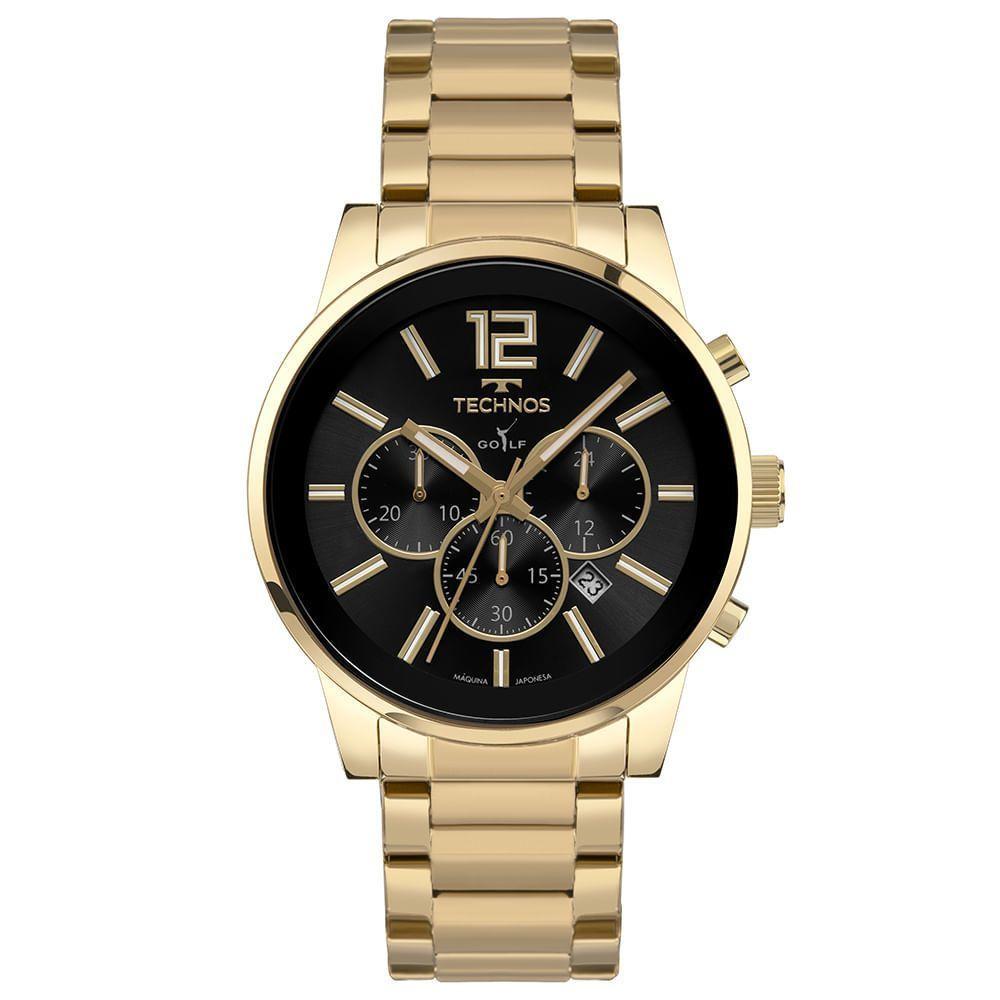 Relógio Technos Masculino Golf Dourado - Js25bcd/1d Js25bcd/1d - 1