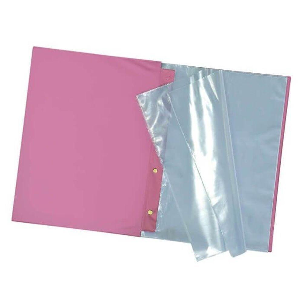 Pasta Catálogo A4 Com 50 Folhas Dac Rosa Claro - 2
