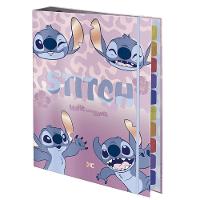 Fichário Argolado C/ Elástico Stitch - 48 Folhas - Dac - 1