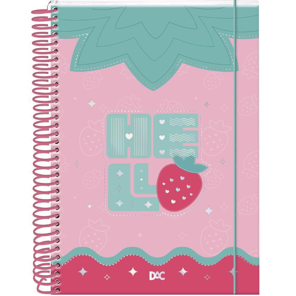 Caderno Colegial Espiral Capa Dura 10 Matéria - 160 Folhas - Hello - Dac - 1