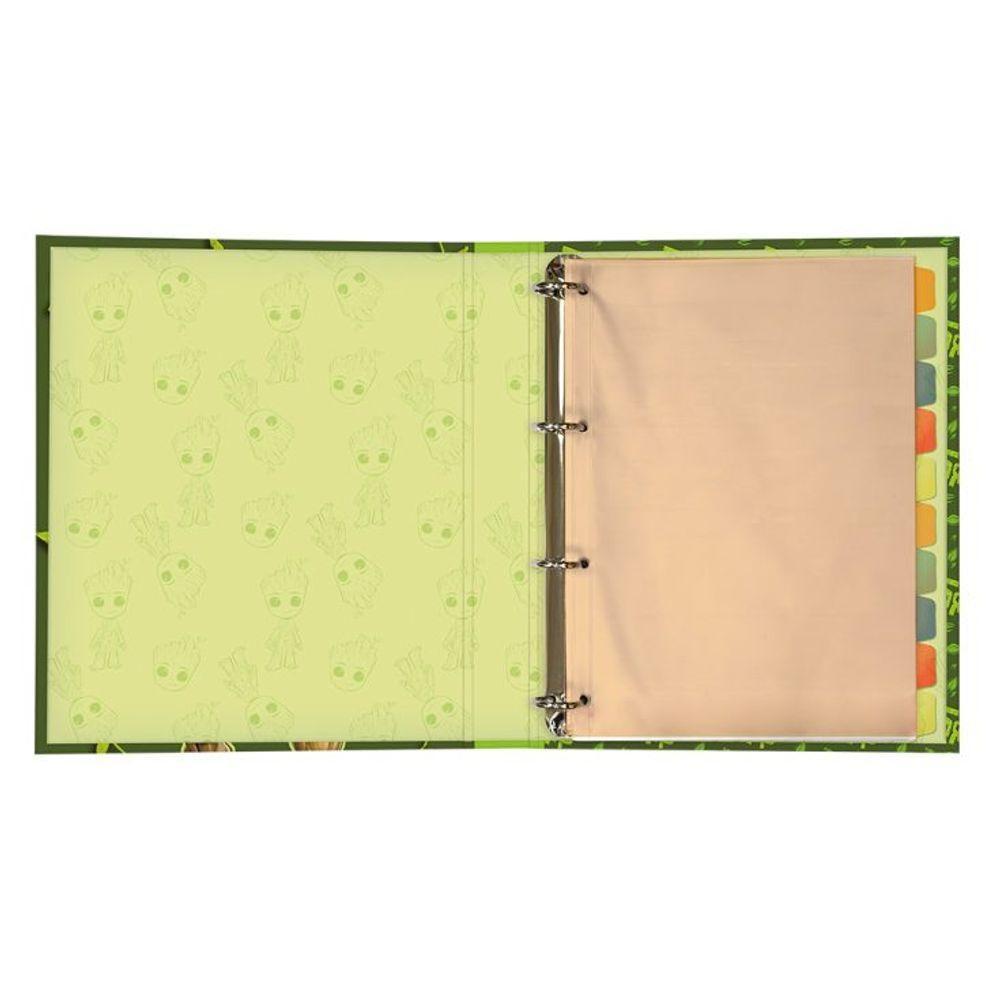 Fichario Universitário Caderno Divisória Argolado Groot - 3