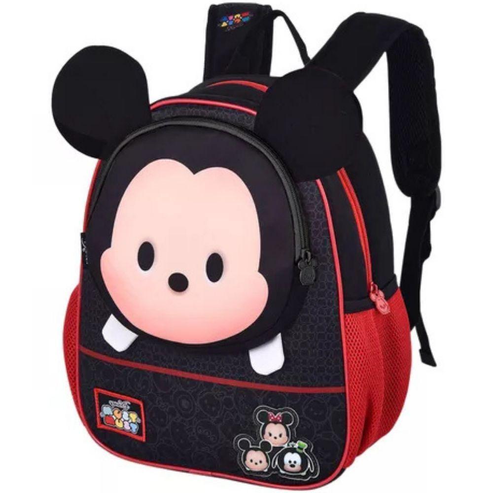 Mochila Escolar Infantil Costas Mickey Orelhinhas 3d Resistente Diversos Compartimentos Alças Acolchoadas Qualidade - 1