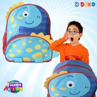 Mochila Escolar Infantil Com Alças Reforçadas Para Menino Estudar Dinossauro Azul - 7