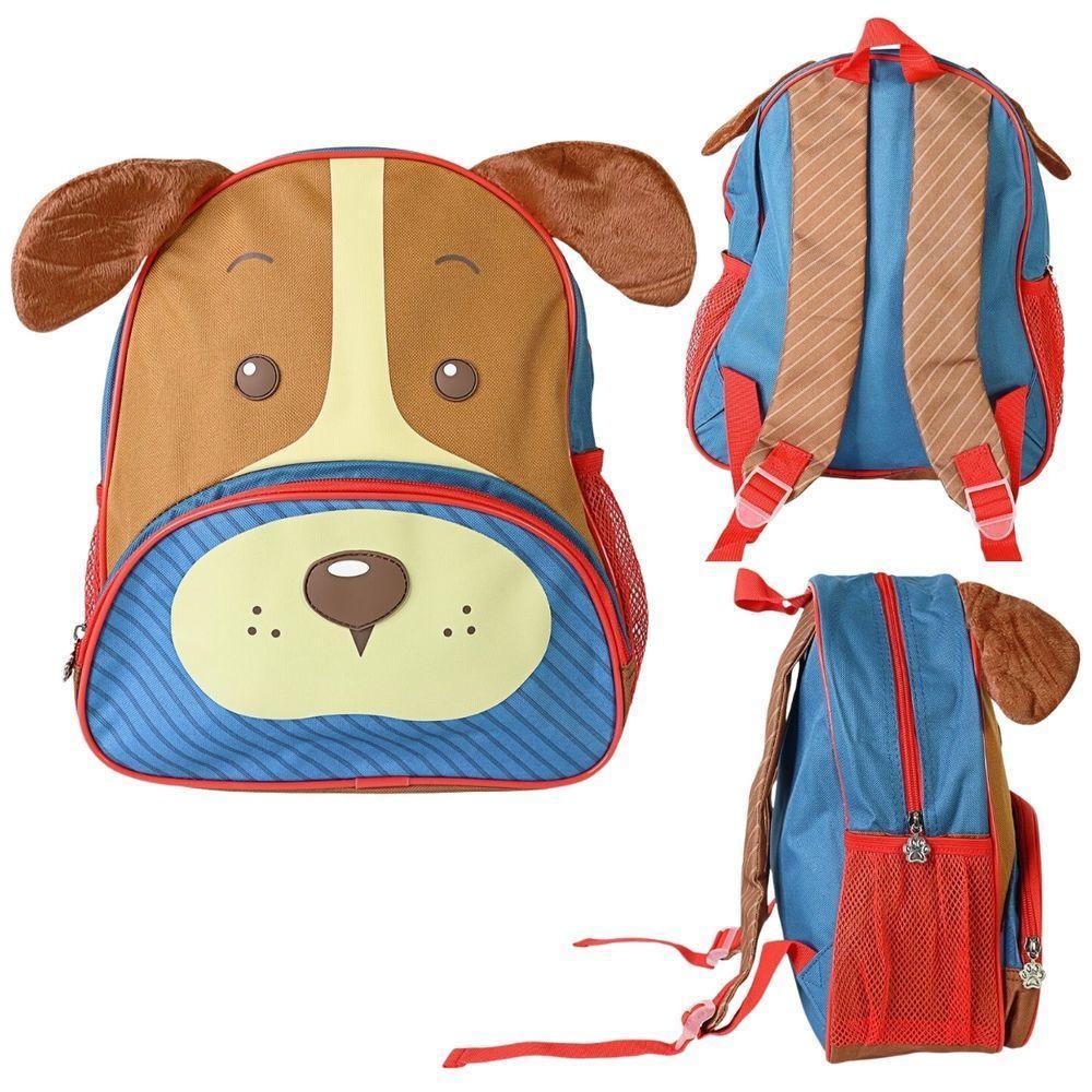 Mochila Escolar Infantil Com Alças Reforçadas Para Menino Estudar Cachorro Vermelho - 2