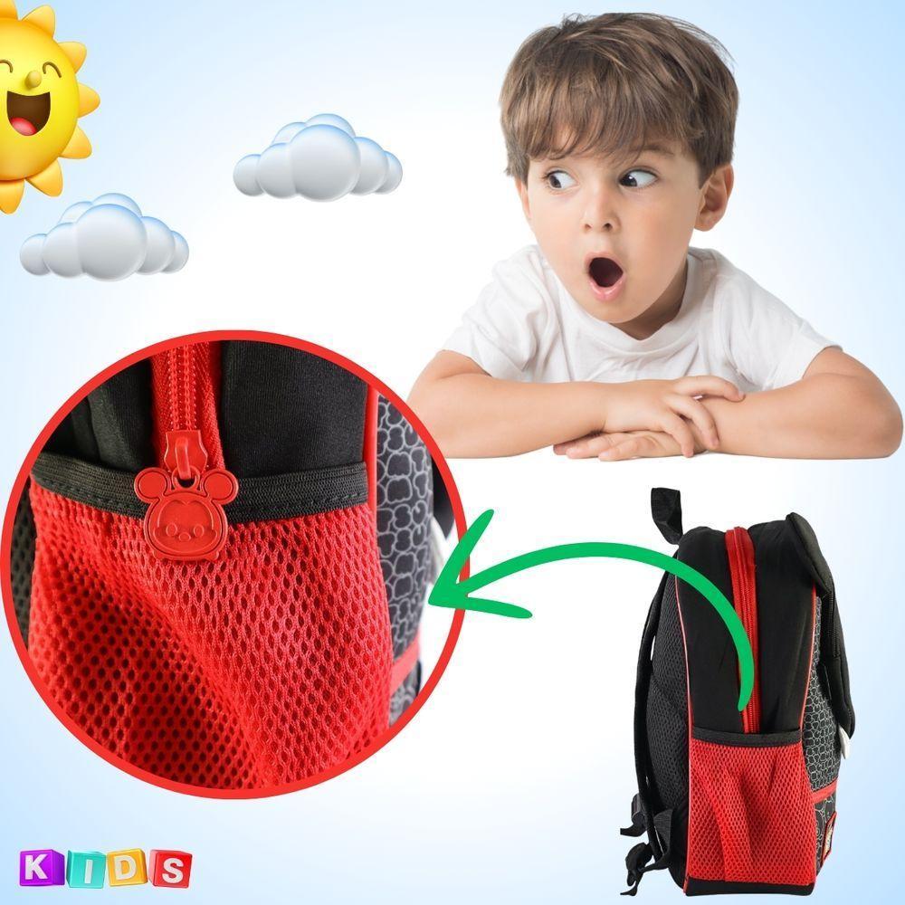 Mochila Escolar Infantil Com Alças Reforçadas Para Menino Estudar Mickey - 6
