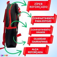 Mochila Escolar Infantil Com Alças Reforçadas Para Menina Estudar Minnie - 9