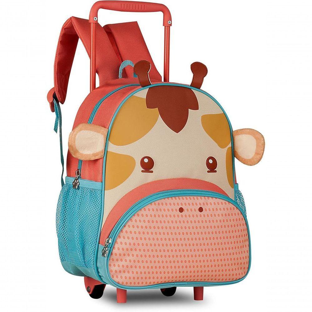 Mochila Infantil De Rodinha Com Estampa De Girafa 17 Litros - 1