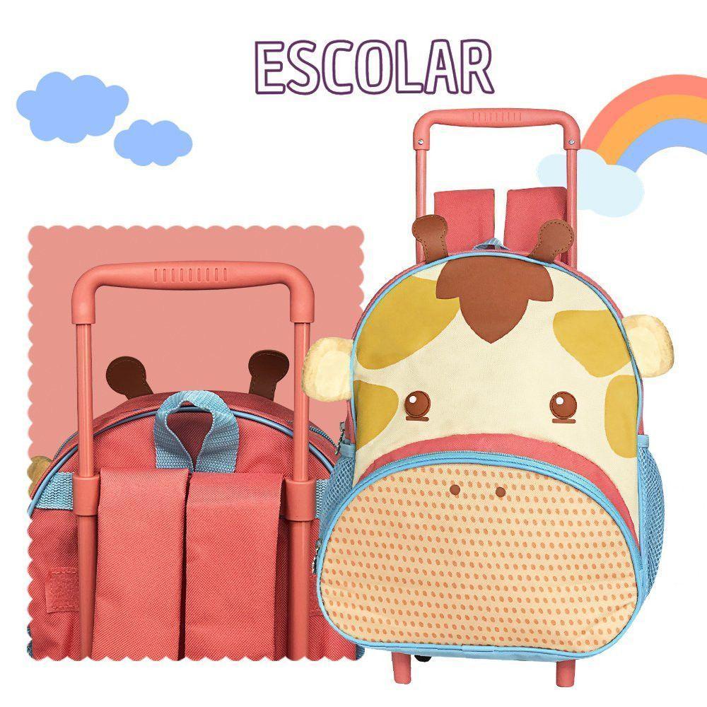 Mochila Infantil De Rodinha Com Estampa De Girafa 17 Litros - 2