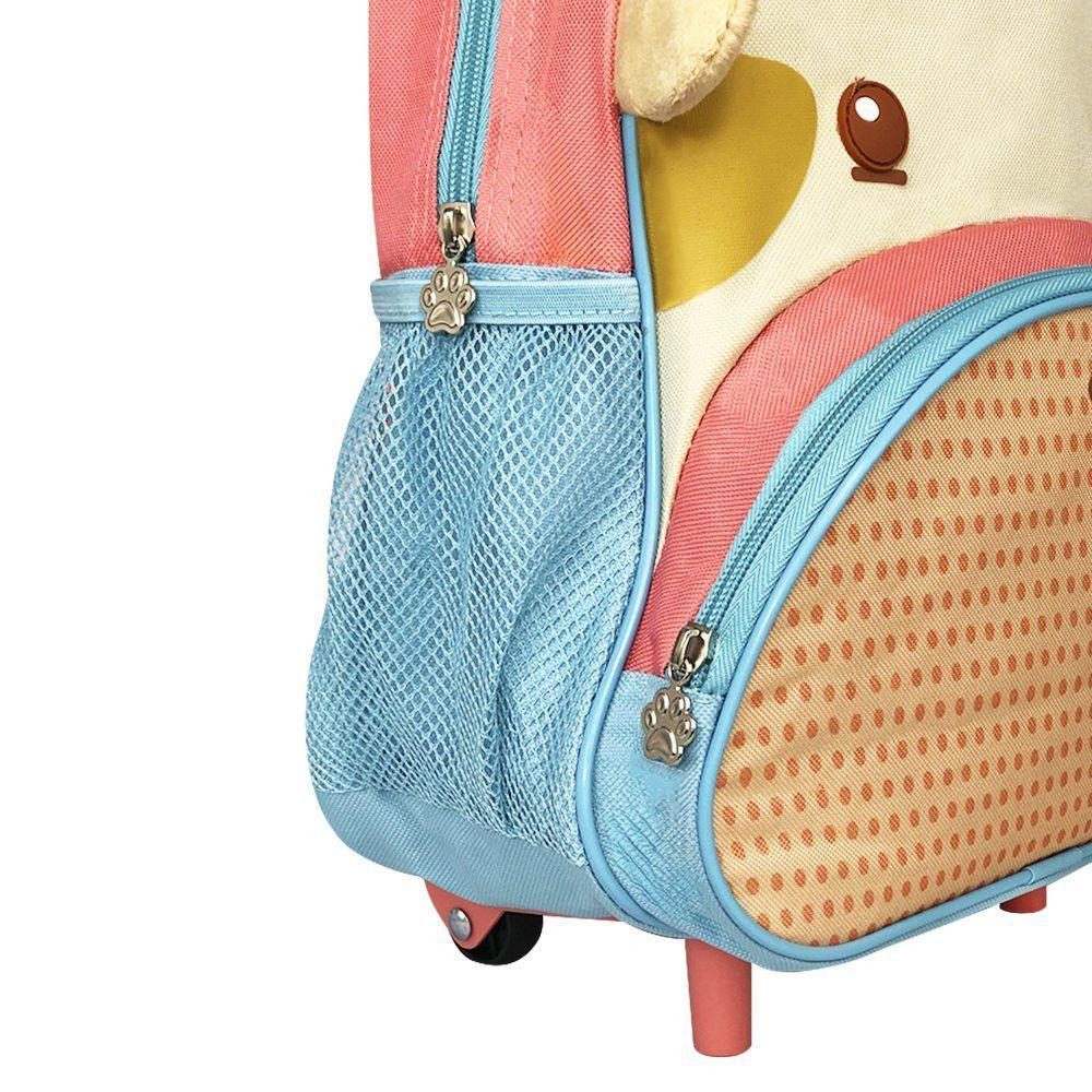 Mochila Infantil De Rodinha Com Estampa De Girafa 17 Litros - 4