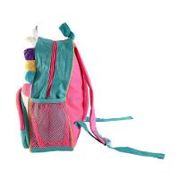 Mochila Infantil Unicórnio Com Alças Bolsos E Design 3d - 7