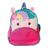 Mochila Infantil Unicórnio Com Alças Bolsos E Design 3d - 10